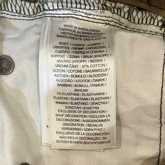 Ralph Lauren Girls size 8 W24L23.5 rise 9” Camouflage Pants - Picture 4 of 16